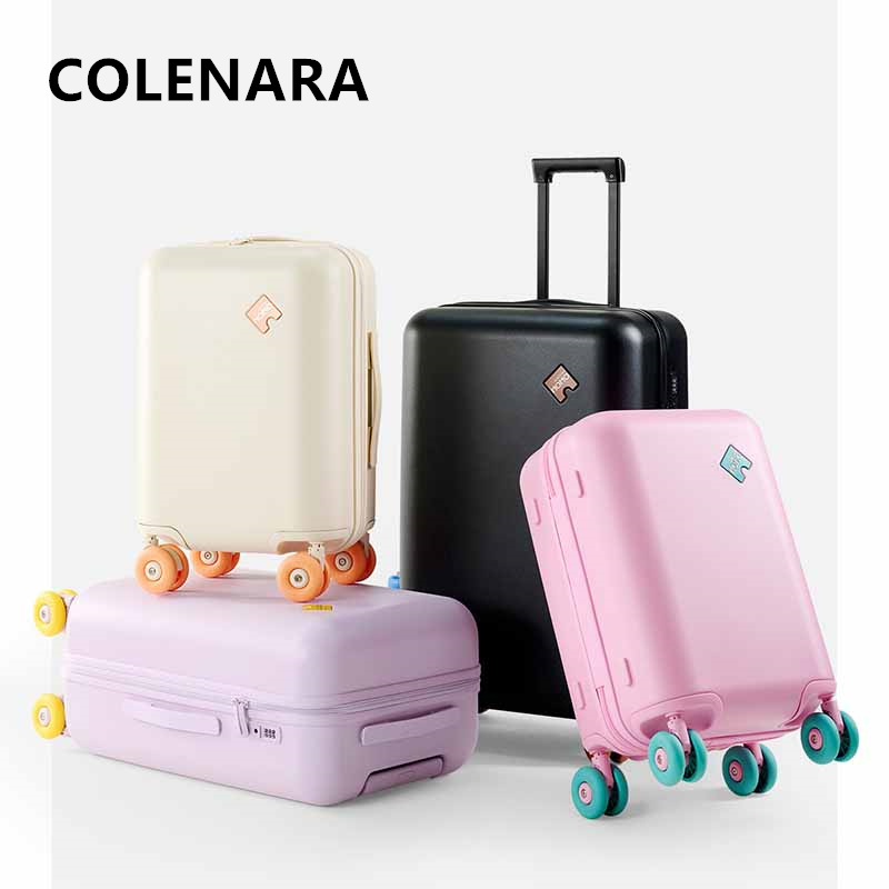 Spinner Wheel Rolling Suitcase 20 Inch - COLENARA ABS+PC Reiskoffer 20