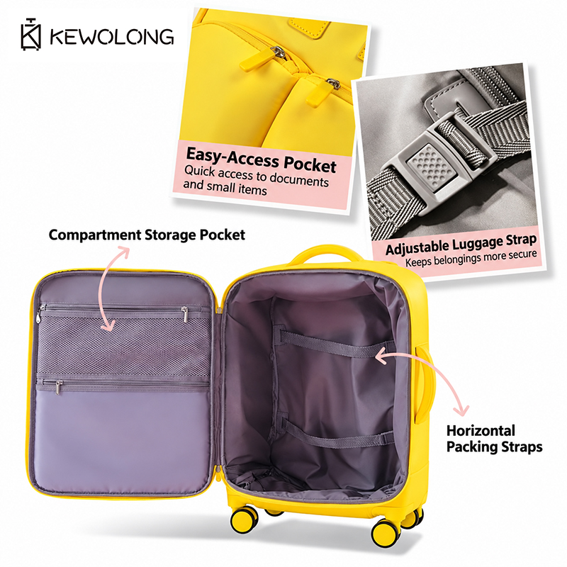Nieuwe ultralichte Oxford-stof - Spinner Wheel Rolling Suitcase 20 Inch recensie en prijs