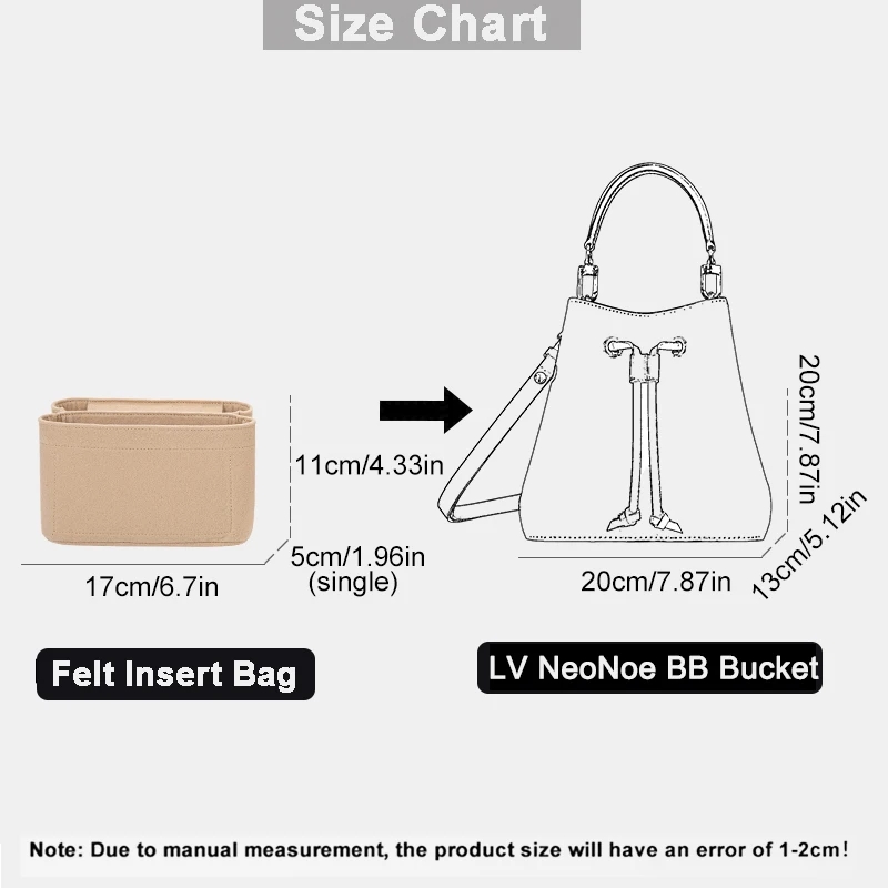 Viltinzet voor LV Neonoe BB Bu - Handbags recensie en prijs