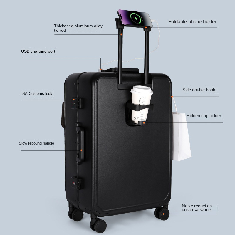 Zakelijke reiskoffer, computer - Aluminum Frame Carry On Luggage recensie en prijs