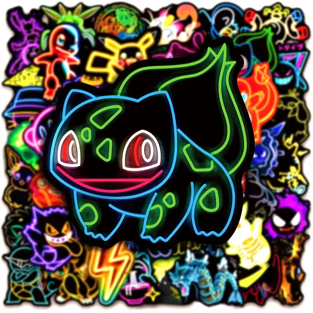100 stuks neon Pokémon-sticker - Handbags recensie en prijs