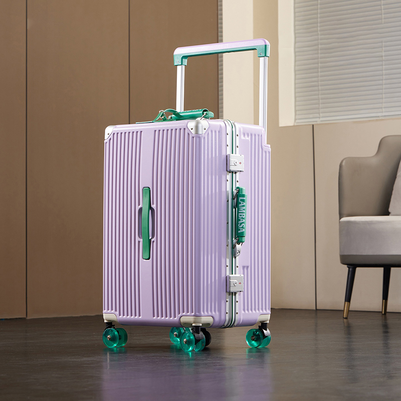Reiskoffer met brede handgreep - Aluminum Frame Carry On Luggage recensie en prijs